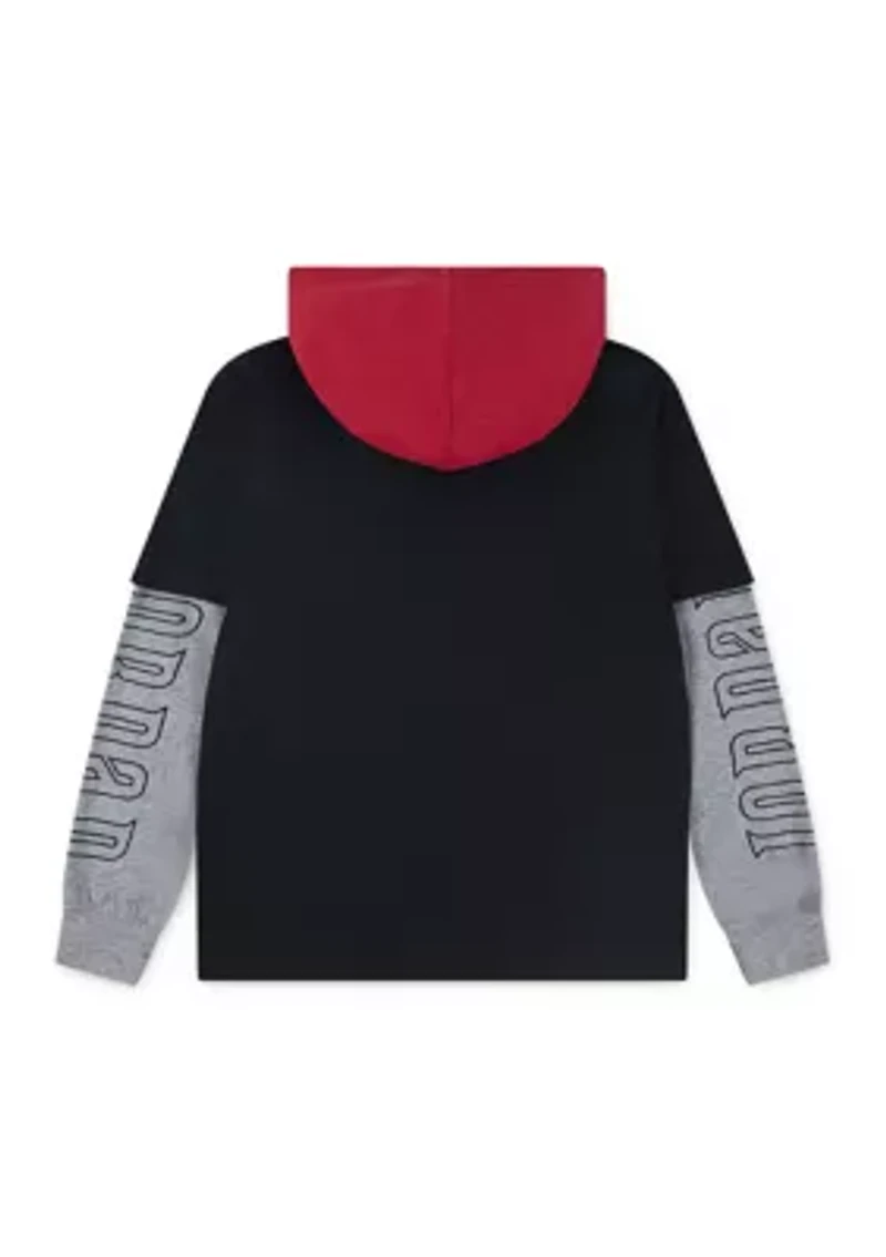 Boys 8-20 Long Sleeve Gametime 2Fer Graphic Hooded T-Shirt