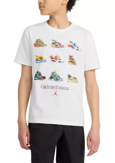 Boys 8-20 Fishing Lure Sneaker Short Sleeve Shirt