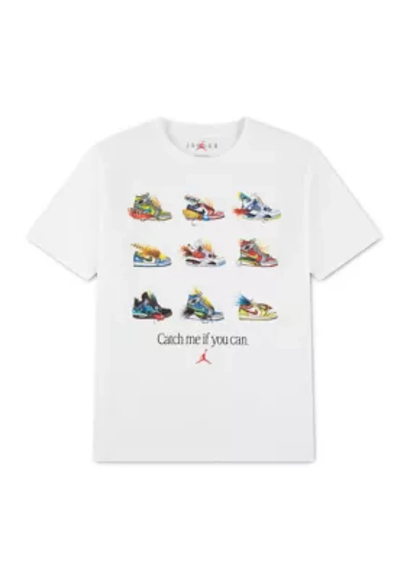Boys 8-20 Fishing Lure Sneaker Short Sleeve Shirt