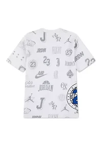 Boys 8-20 Multi Logo Short Sleeve Shirt