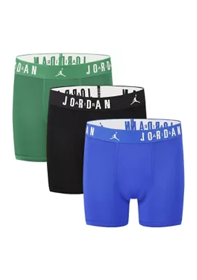Boys Cotton Boxer Briefs - 3 Pack