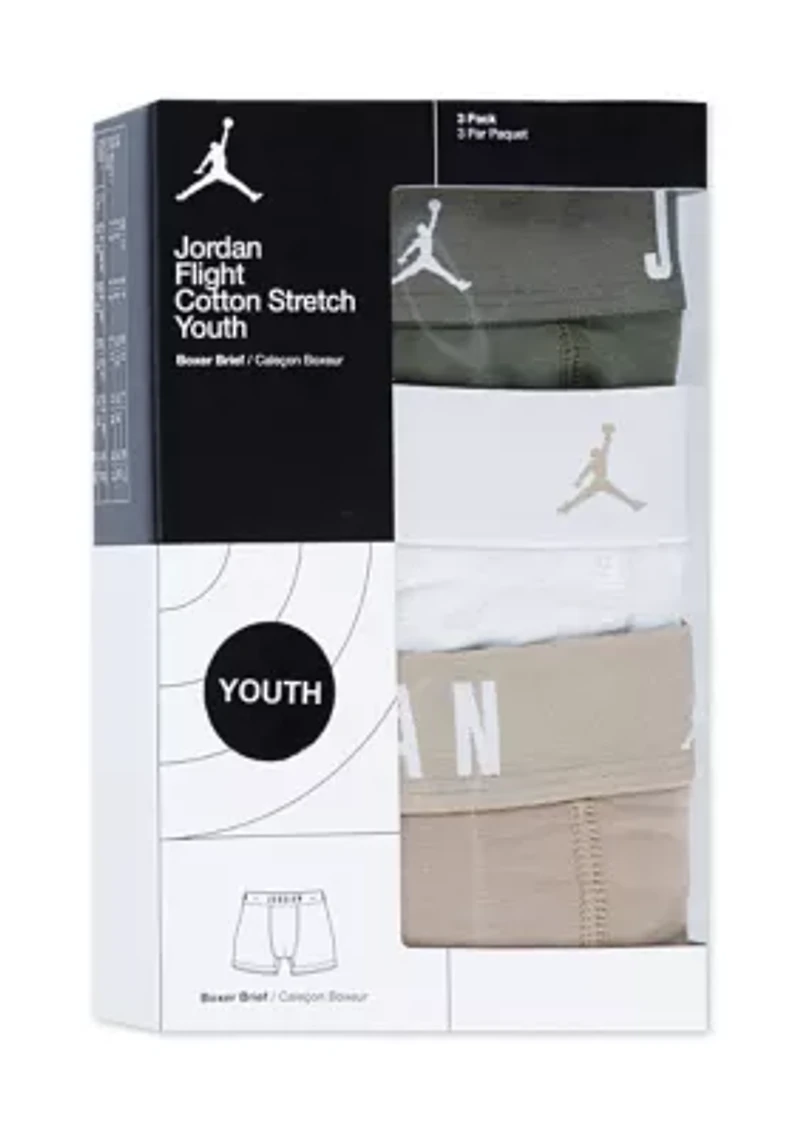 Boys 8-20 Cotton Boxers - 3 Pack