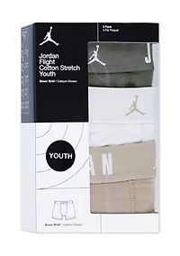 Boys 8-20 Cotton Boxers - 3 Pack