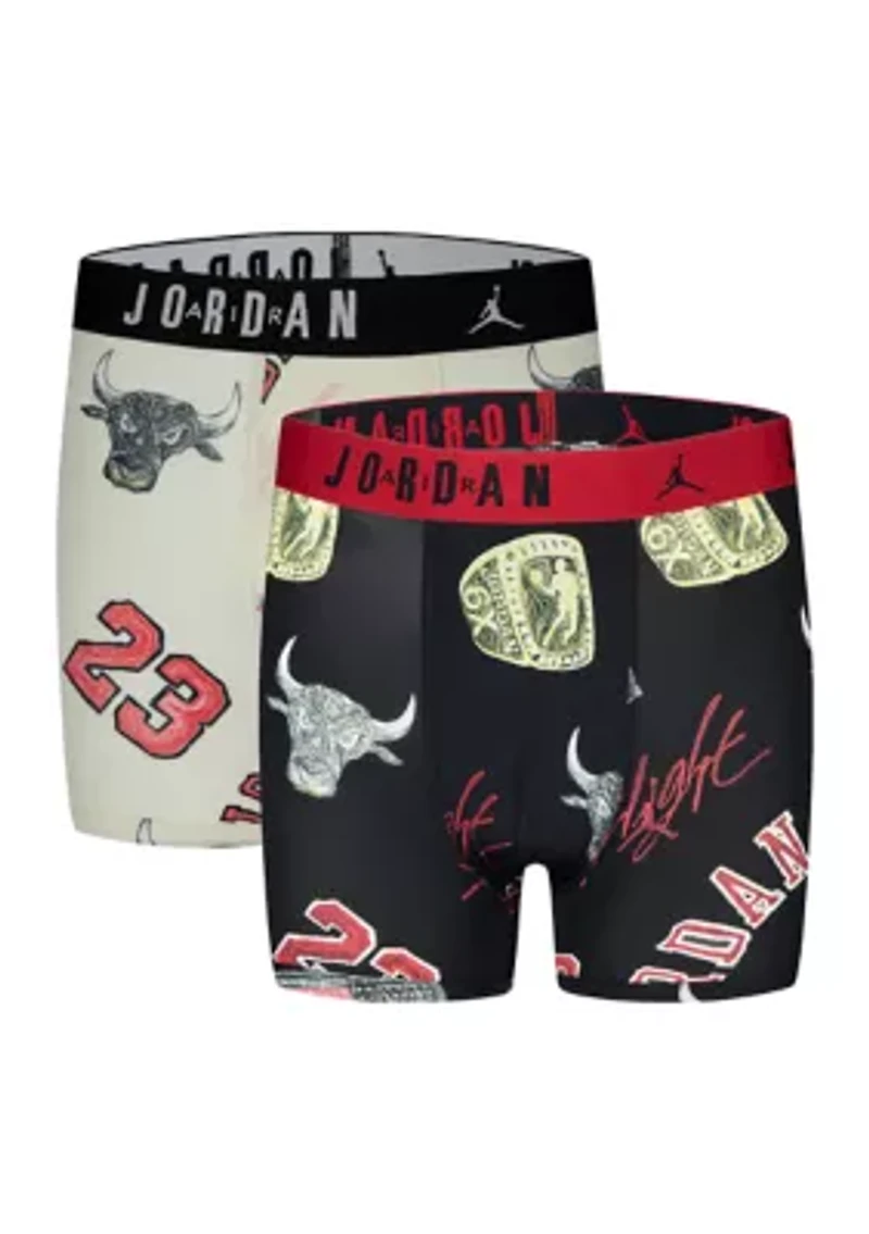 Printed Cotton Boxers - 2 Pack