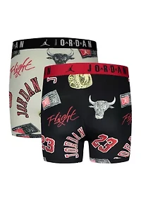 Printed Cotton Boxers - 2 Pack