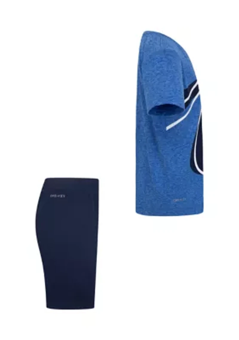 Boys 4-7 Dri Fit Big Logo Graphic T-Shirt and Shorts Set