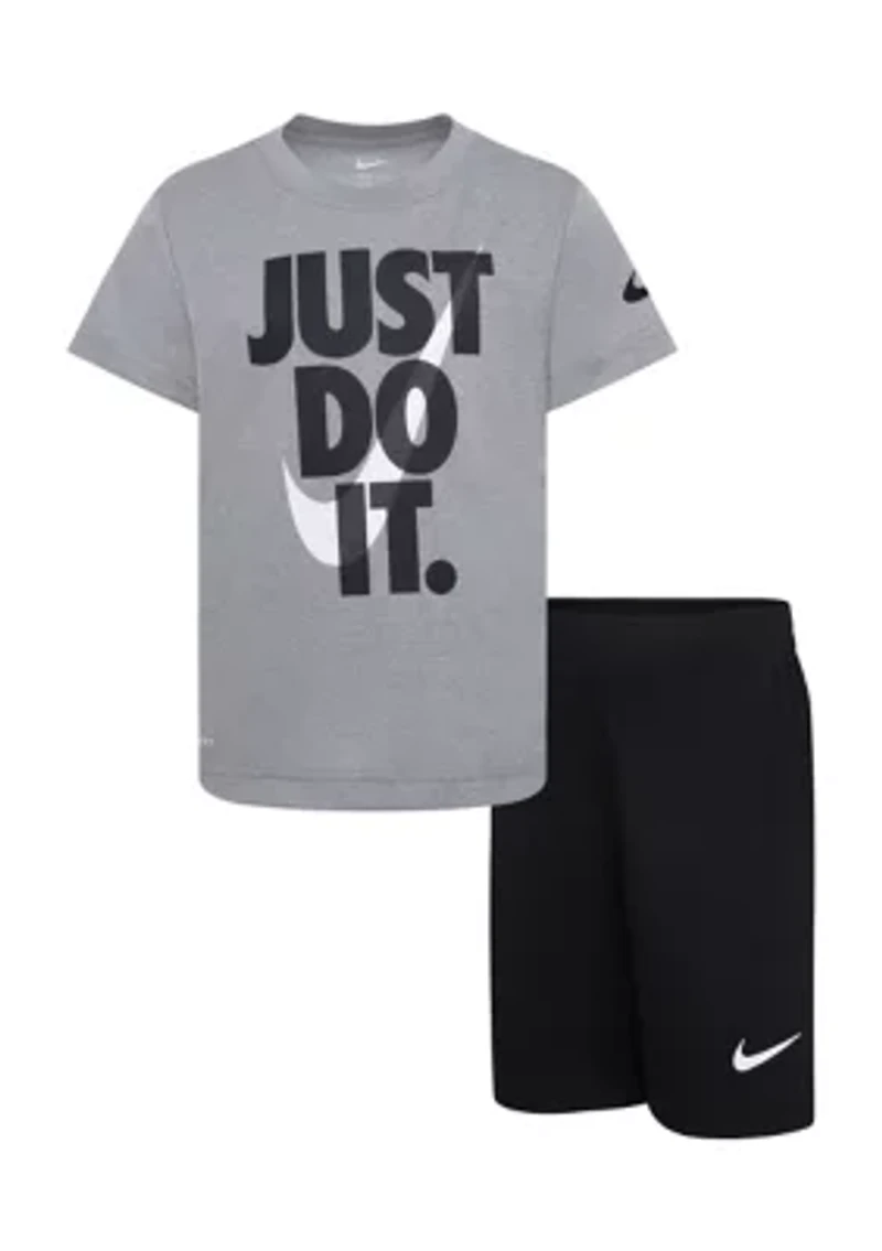 Boys 4-7 Just Do It Shorts Set