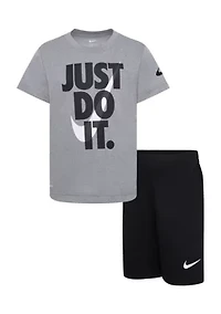 Boys 4-7 Just Do It Shorts Set