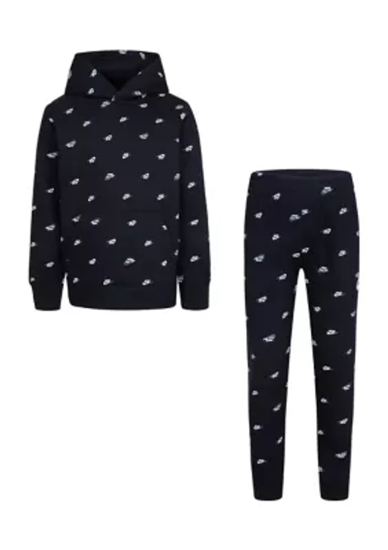 Boys 4-7 Club Allover Print Pants