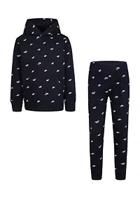 Boys 4-7 Club Allover Print Pants