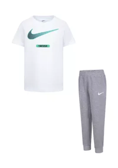 Boys 4-7 Short Sleeve Graphic T-Shirt and Joggers Set