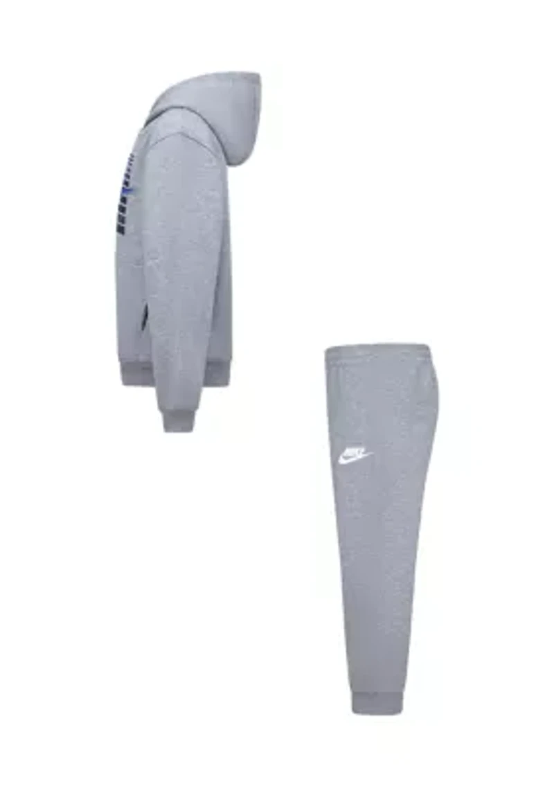 Boys 4-7 Big Logo Graphic Hoodie and Fleece Joggers Set