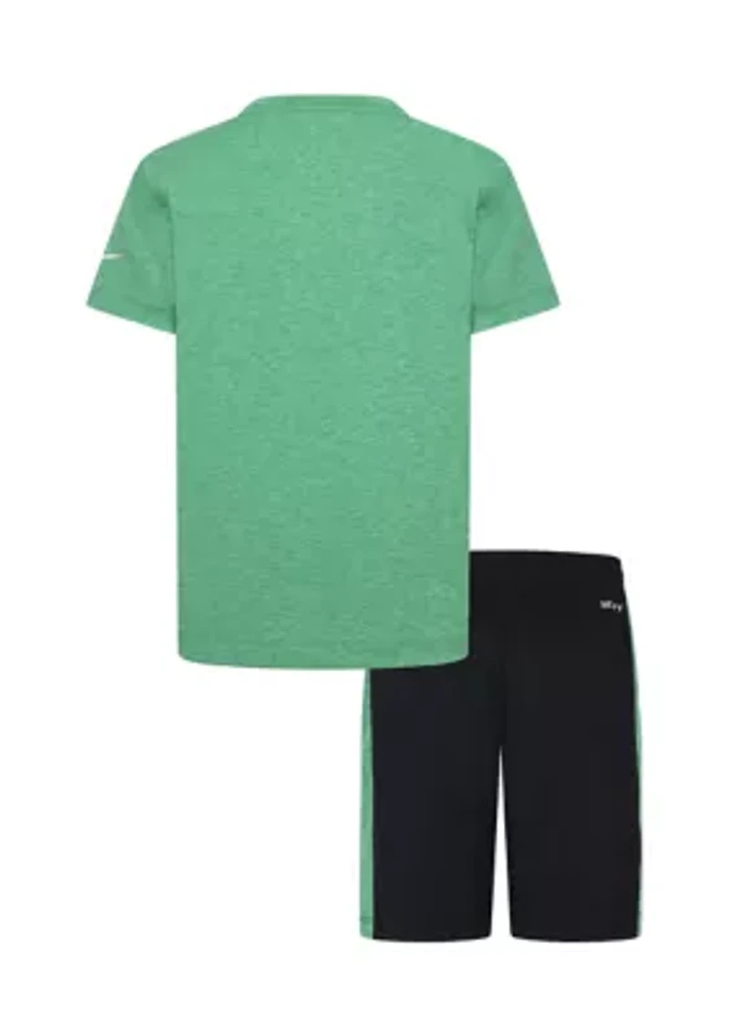 Boys 4-7 Dri Fit Interlock Shorts Set