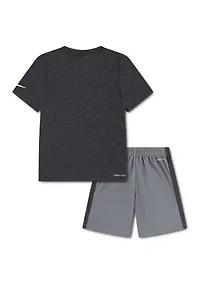 Boys 4-7 Dri Fit Interlock Shorts Set