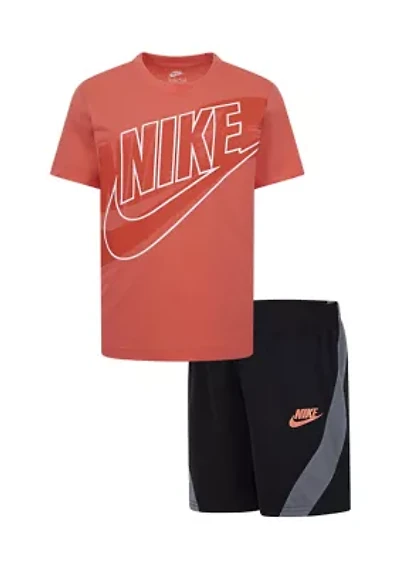 Boys 4-7 Jersey Big Logo Graphic T-Shirt and Shorts Set