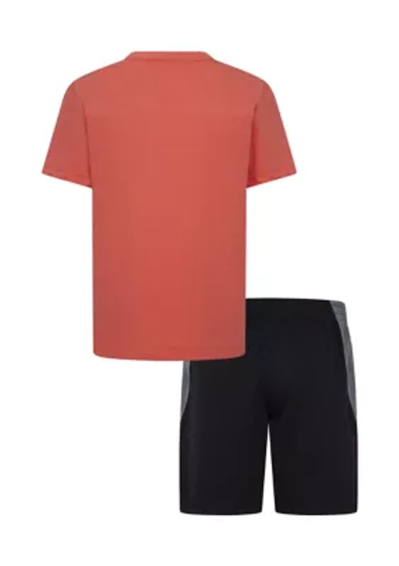 Boys 4-7 Jersey Big Logo Graphic T-Shirt and Shorts Set