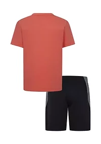 Boys 4-7 Jersey Big Logo Graphic T-Shirt and Shorts Set