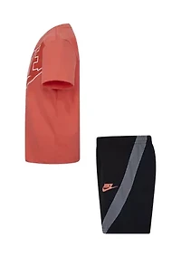 Boys 4-7 Jersey Big Logo Graphic T-Shirt and Shorts Set