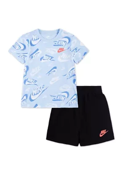 Boys 4-7 Printed T-Shirt and Jersey Shorts Set