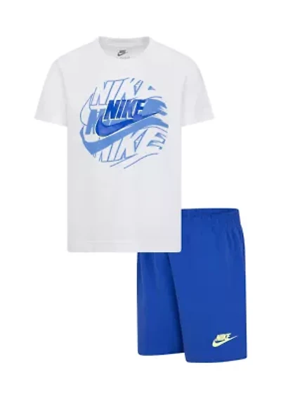 Boys 4-7 Jersey Fleece Graphic T-Shirt and Shorts Set