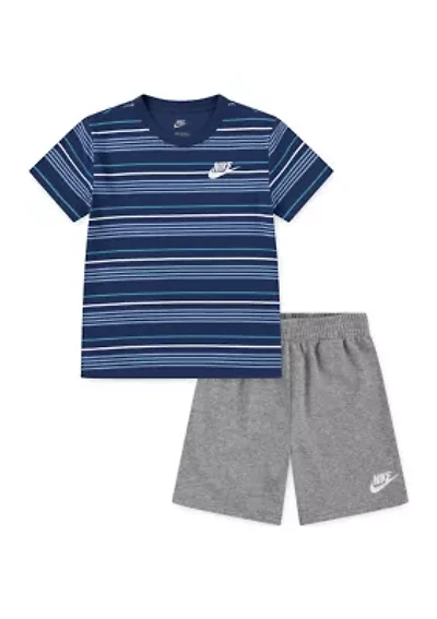 Boys 4-7 Striped T-Shirt and Shorts Set