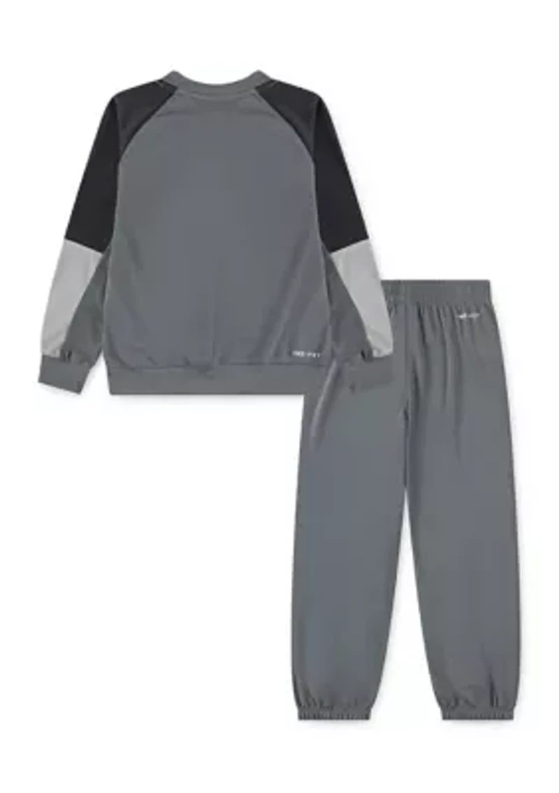 Boys 4-7 Crew Neck Porpus Set
