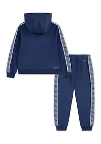Boys 4-7 Hooded Zip Up Jacket and Jogger Pants Set