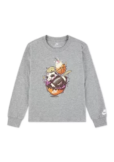Boys 4-7 Long Sleeve Sports Graphic T-Shirt