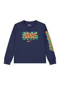 Boys 4-7 Long Sleeve Slime Graphic T-Shirt