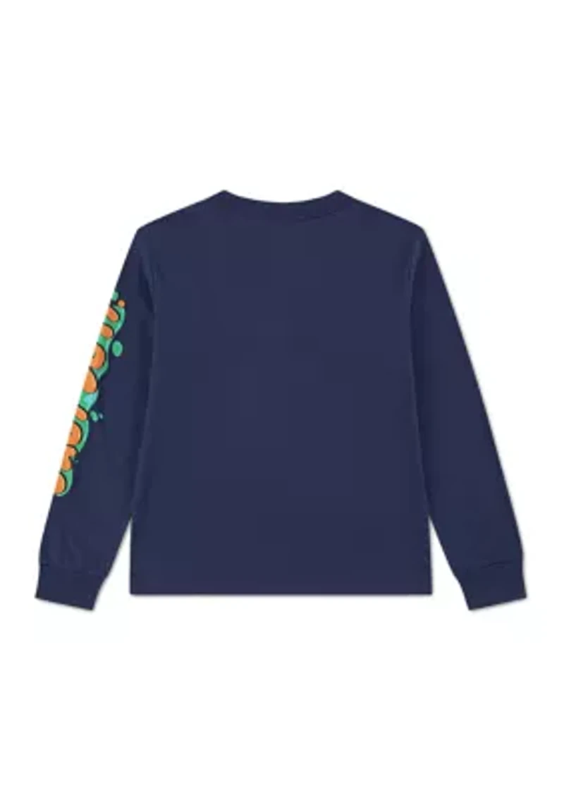 Boys 4-7 Long Sleeve Slime Graphic T-Shirt