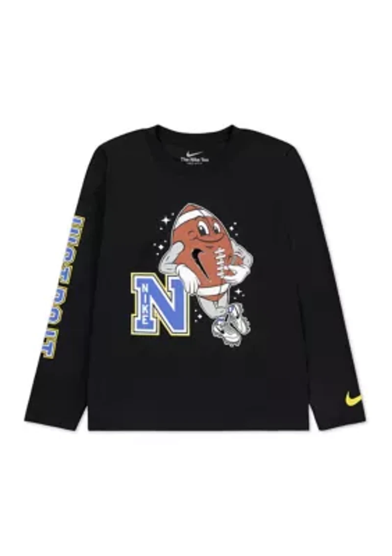 Boys 4-7 Football Long Sleeve Dri Fit T-Shirt