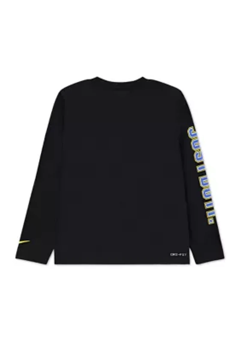 Boys 4-7 Football Long Sleeve Dri Fit T-Shirt