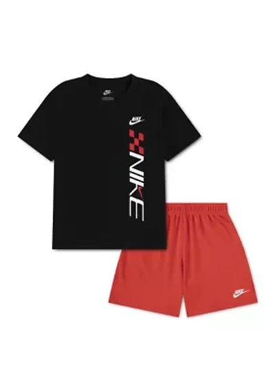 BOYS 4-7 Shirt and Shorts Mesh Set