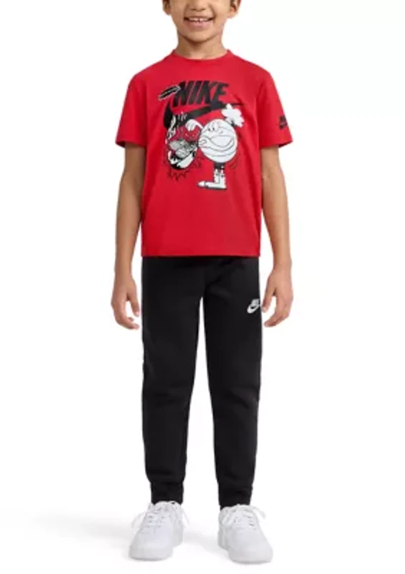 Boys 4-7 Basketball BBQ Grill Short Sleeve T-Shirt