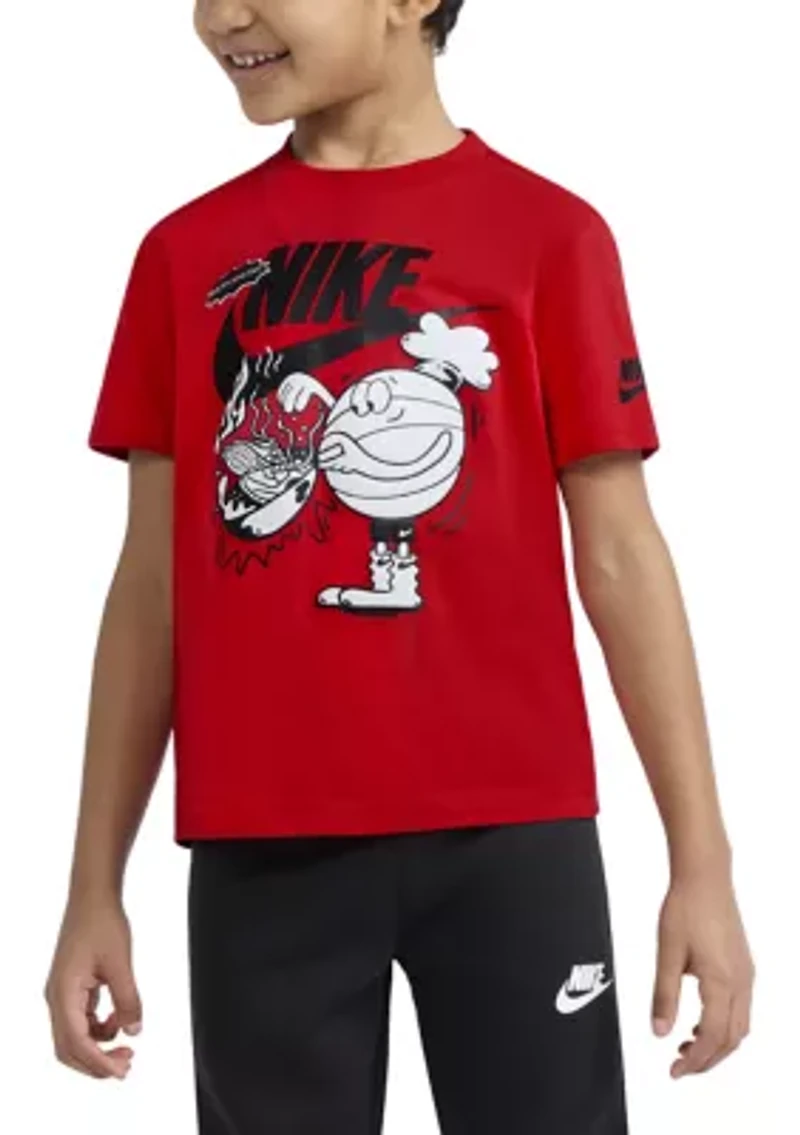 Boys 4-7 Basketball BBQ Grill Short Sleeve T-Shirt