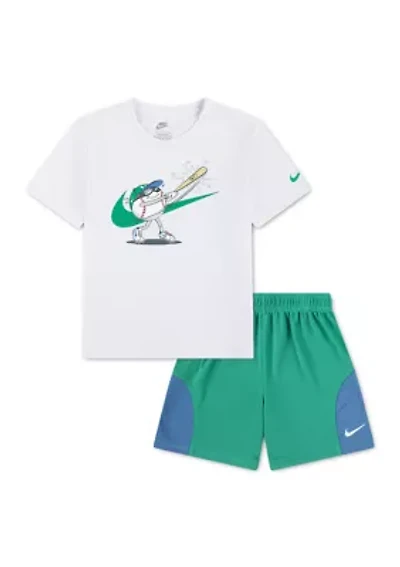 Boys 4-7 Graphic Shirt and Shorts Sets