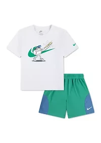 Boys 4-7 Graphic Shirt and Shorts Sets