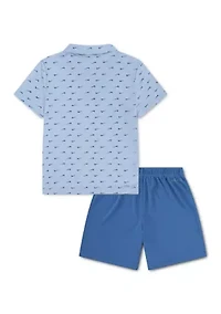 Boys 4-7 Polo Shirt and Shorts Set