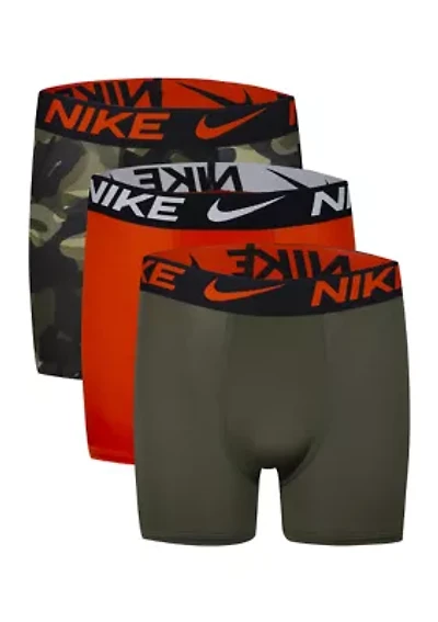 Boys 8-20 Printed 3-Pack Boxer Briefs