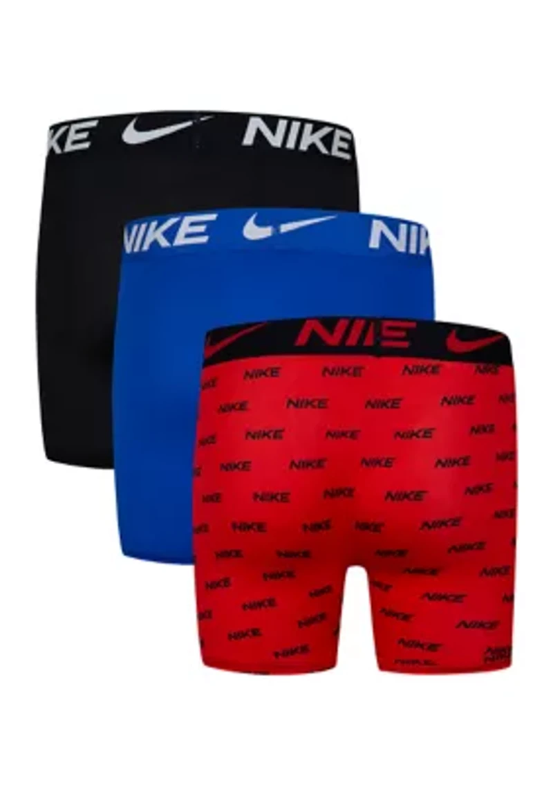 Boys 8-20 Printed 3-Pack Boxer Briefs
