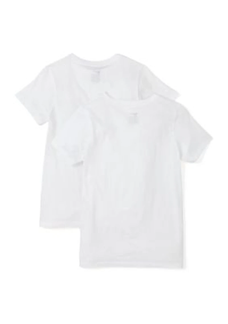 Boys 8-20 Crew Neck Undershirts - 2 Pack