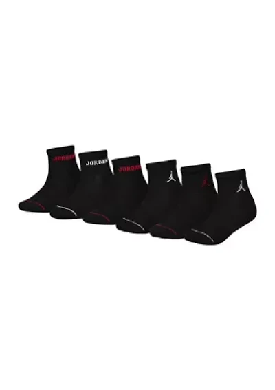 Boys Jordan Legend Ankle Socks - 6 Pack