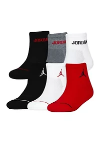 Boys Jordan Legend Ankle Socks - 6 Pack