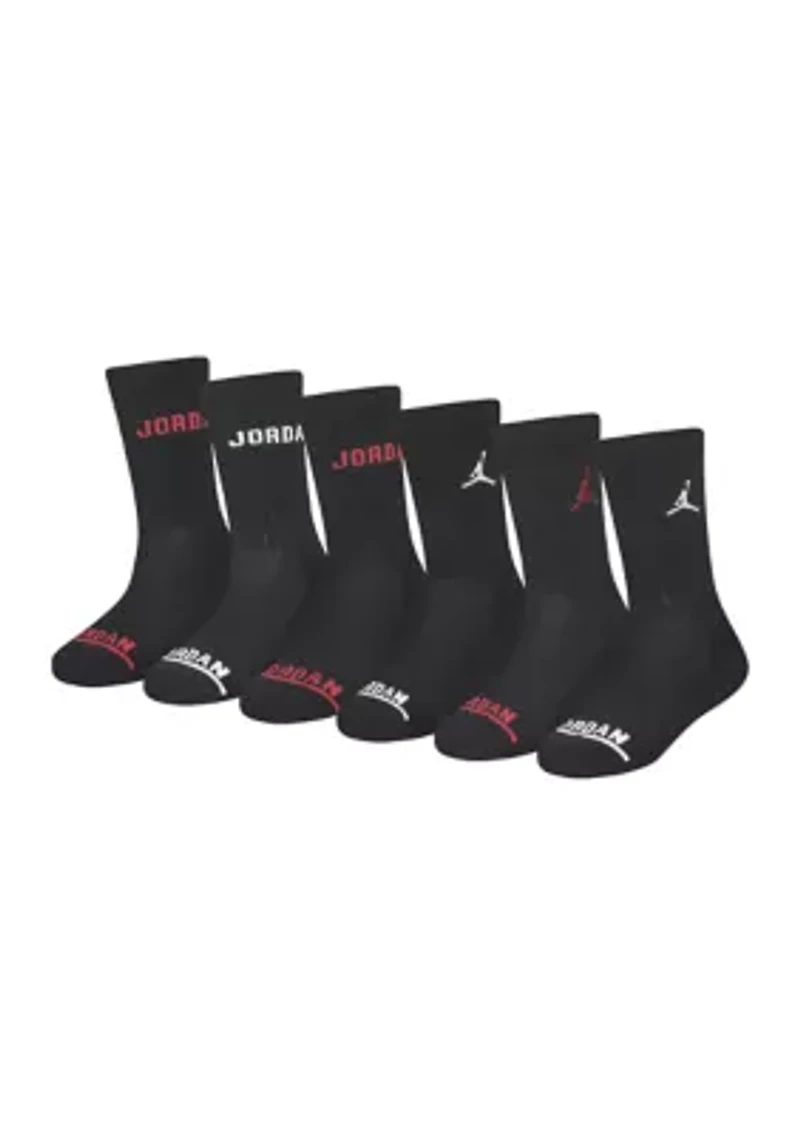 Boys Jordan Legend Ankle Socks - 6 Pack