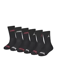 Boys Jordan Legend Ankle Socks - 6 Pack