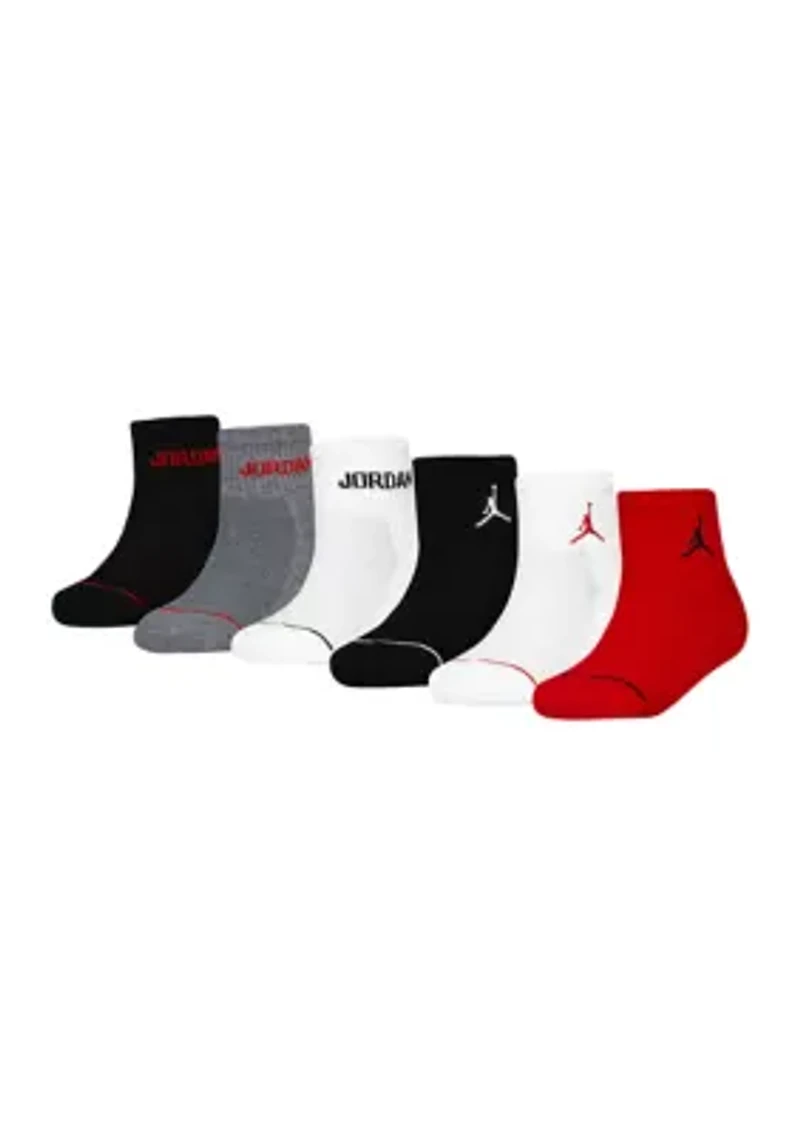 Boys Jordan Legend Ankle Socks - 6 Pack