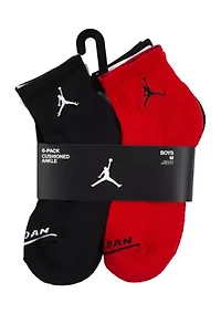 Boys Jordan Legend Ankle Socks - 6 Pack