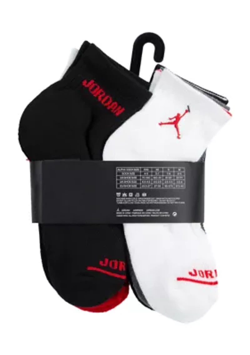 Boys Jordan Legend Ankle Socks - 6 Pack