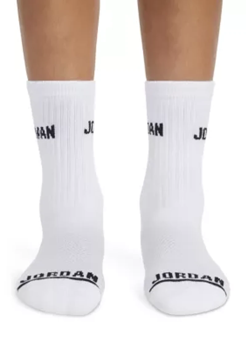 Boys Jordan Legend Crew Socks - 6 Pack