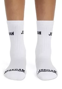 Boys Jordan Legend Crew Socks - 6 Pack